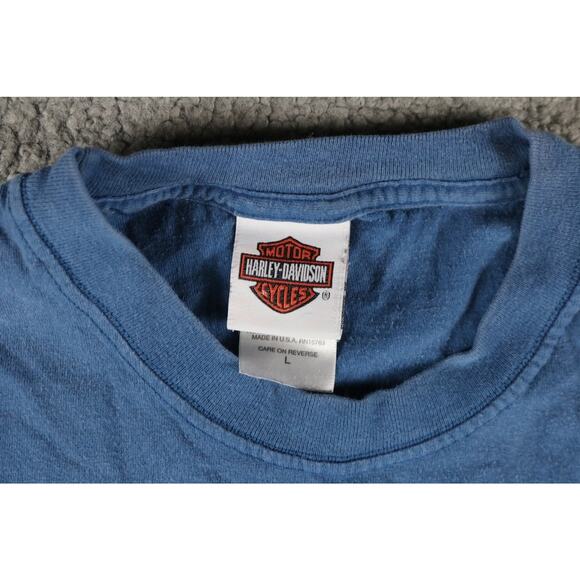 Harley Davidson T-Shirt L Pensacola Florida Vintage Hanes Beefy USA - Picture 6 of 9
